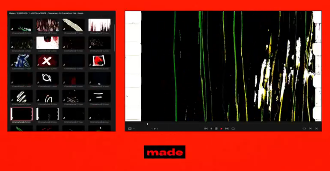 100个全新手工打造的真实胶片融化效果动画+沉浸式音效-1