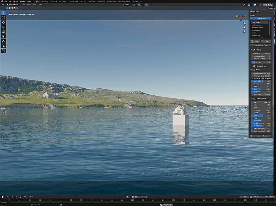 Blender插件-Physical Open Waters V1.2.2逼真海洋水面模拟特效-1