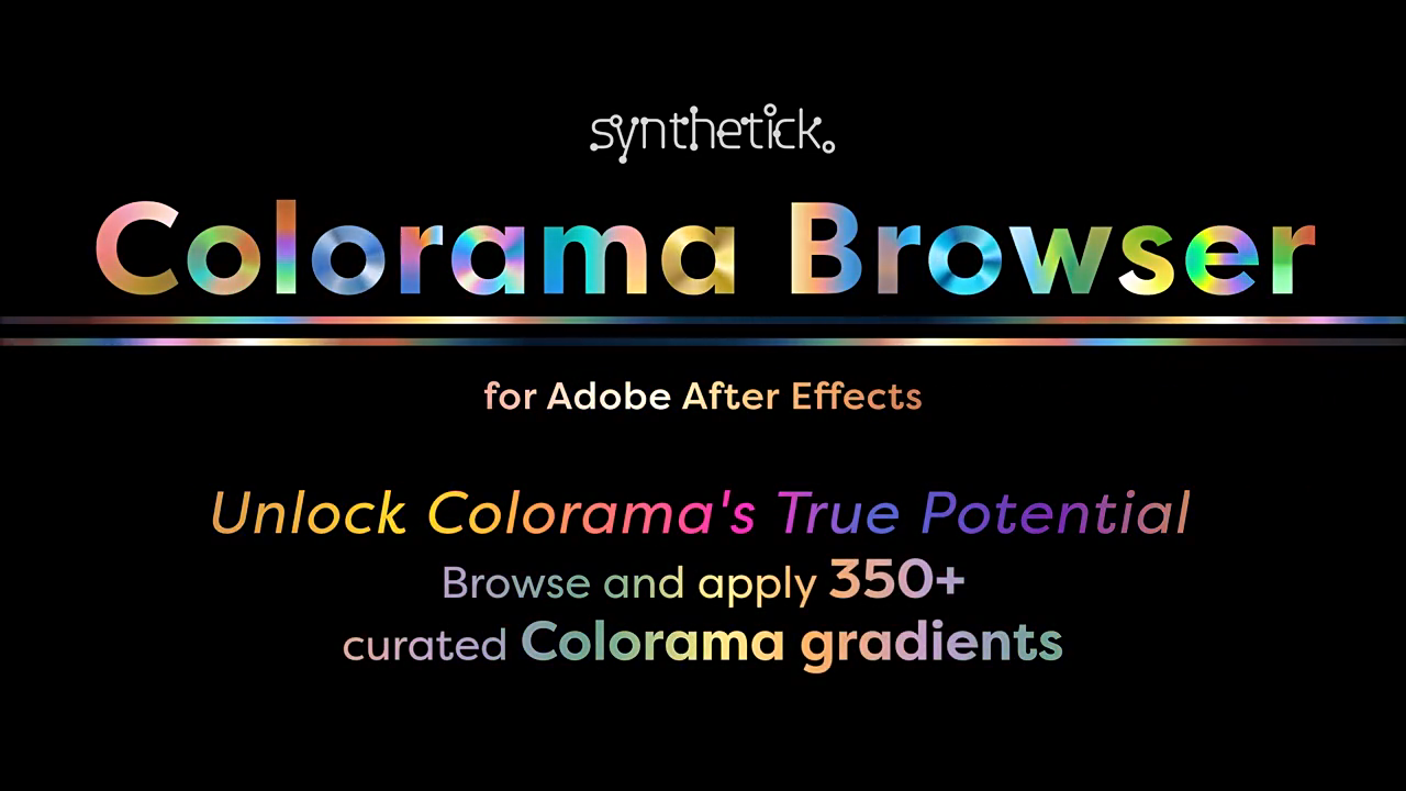 AE脚本-Colorama Browser v1.1.1内置350+可视化渐变调色预设-1