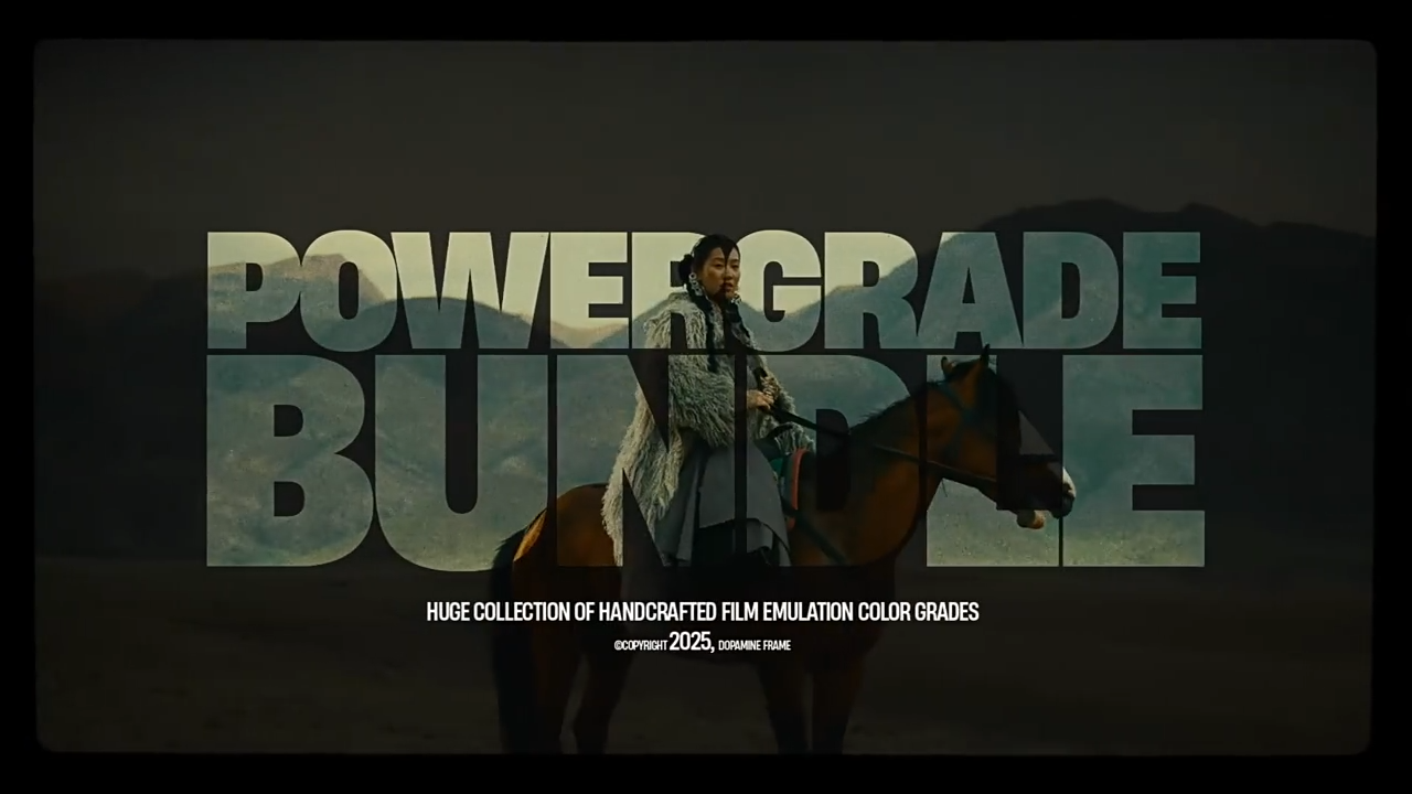 达芬奇预设-电影级胶片风格视频调色预设 The Powergrade Bundle-1