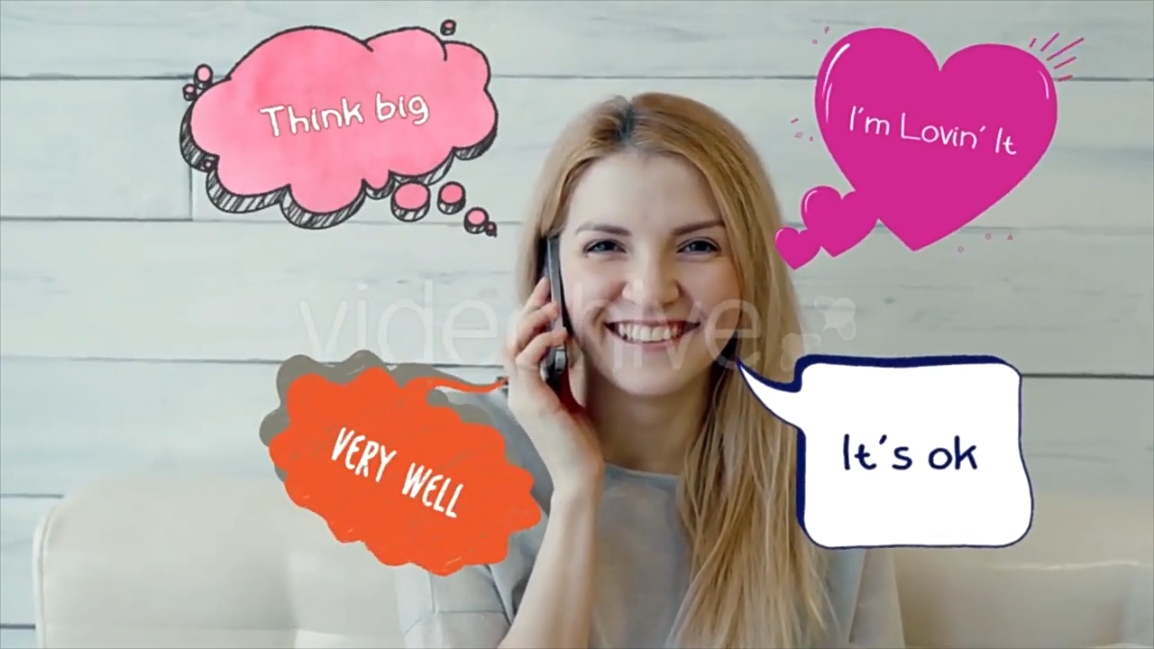 AE模板-500种卡通手绘涂鸦线条气泡标注对话框动画-1