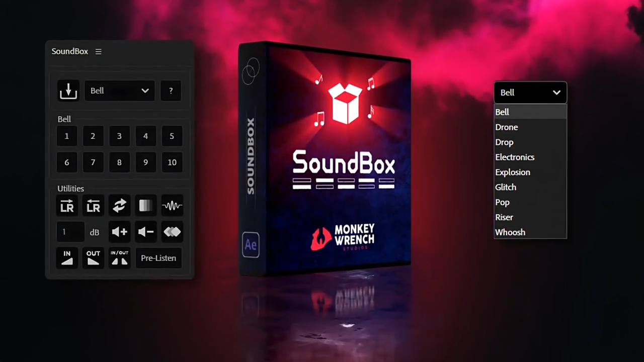 AE脚本-SoundBox 1.0.0 快速处理添加音效工具+90 种独家音效-1