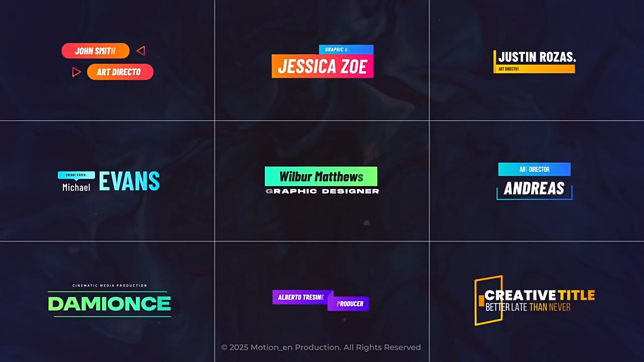 AE/PR模板-40组现代流行彩色文字标题排版展示动画-1