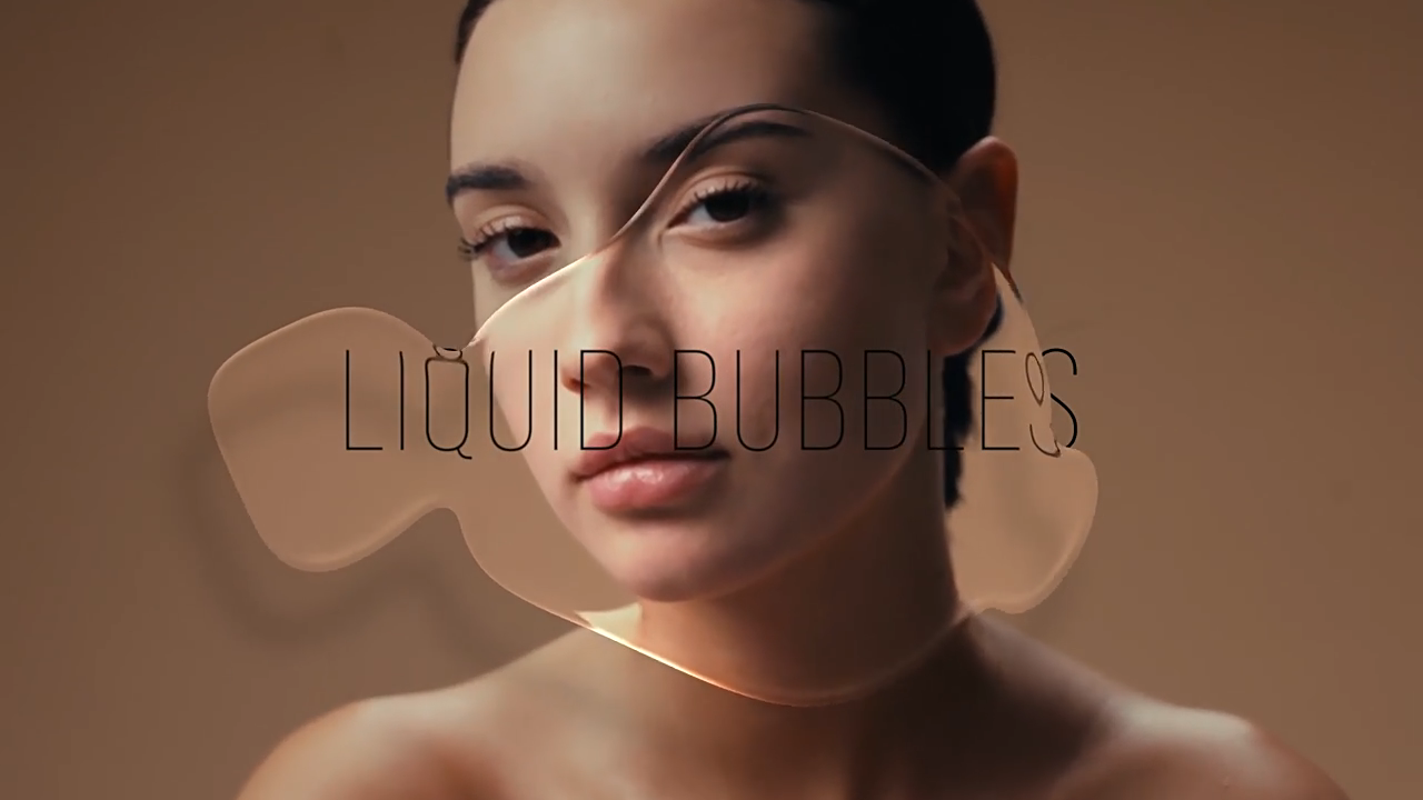 AE模板-9个优质透明泡泡流体动画特效-1