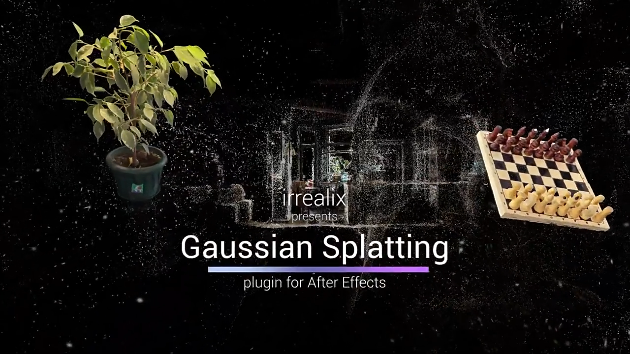 AE/达芬奇插件-直接导入三维重建模型实时操作渲染 Gaussian Splatting V1.6.8 Win-1