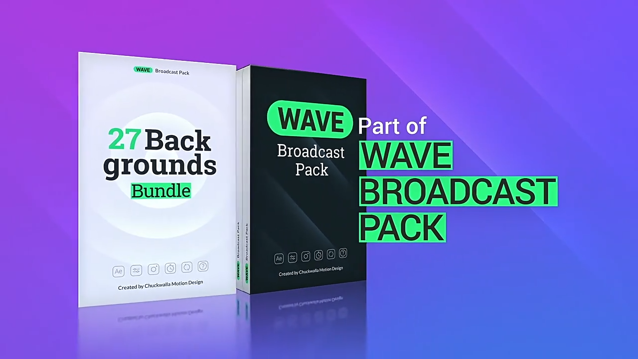 AE模板-27种时尚简洁图形渐变流动背景动画-1