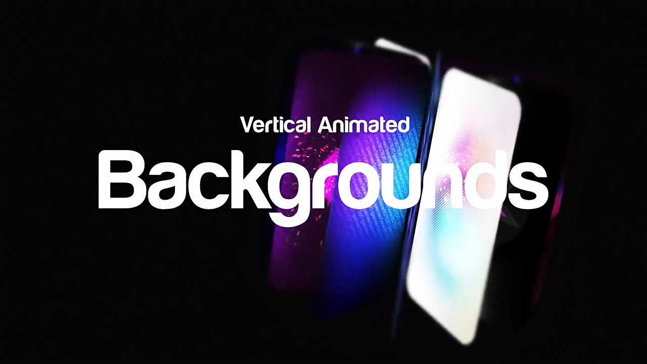 AE模板-34组竖屏抽象渐变粒子图形灯光秀风格背景动画-1