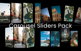 AE模板-动态幻灯画册展示和滑块画廊+使用教程