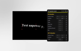 AE脚本/模板-100组简单文字标题缓入缓出动画预设