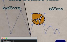 汉化AE脚本：AE物体弹跳小球动画脚本 Easy Bounce Pro v1.0.003 + 使用教程