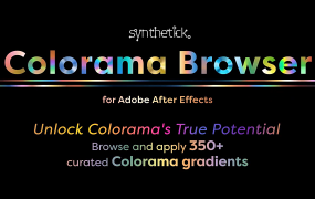 AE脚本-Colorama Browser v1.1.1内置350+可视化渐变调色预设