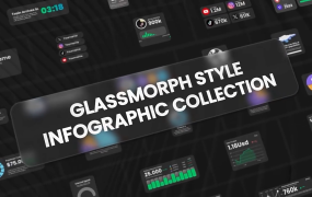 AE模板-创意简洁的信息数据图表动画包合集