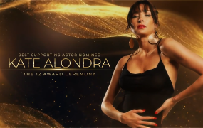 AE模板-金色华丽粒子背景人物介绍开场字幕颁奖典礼动画